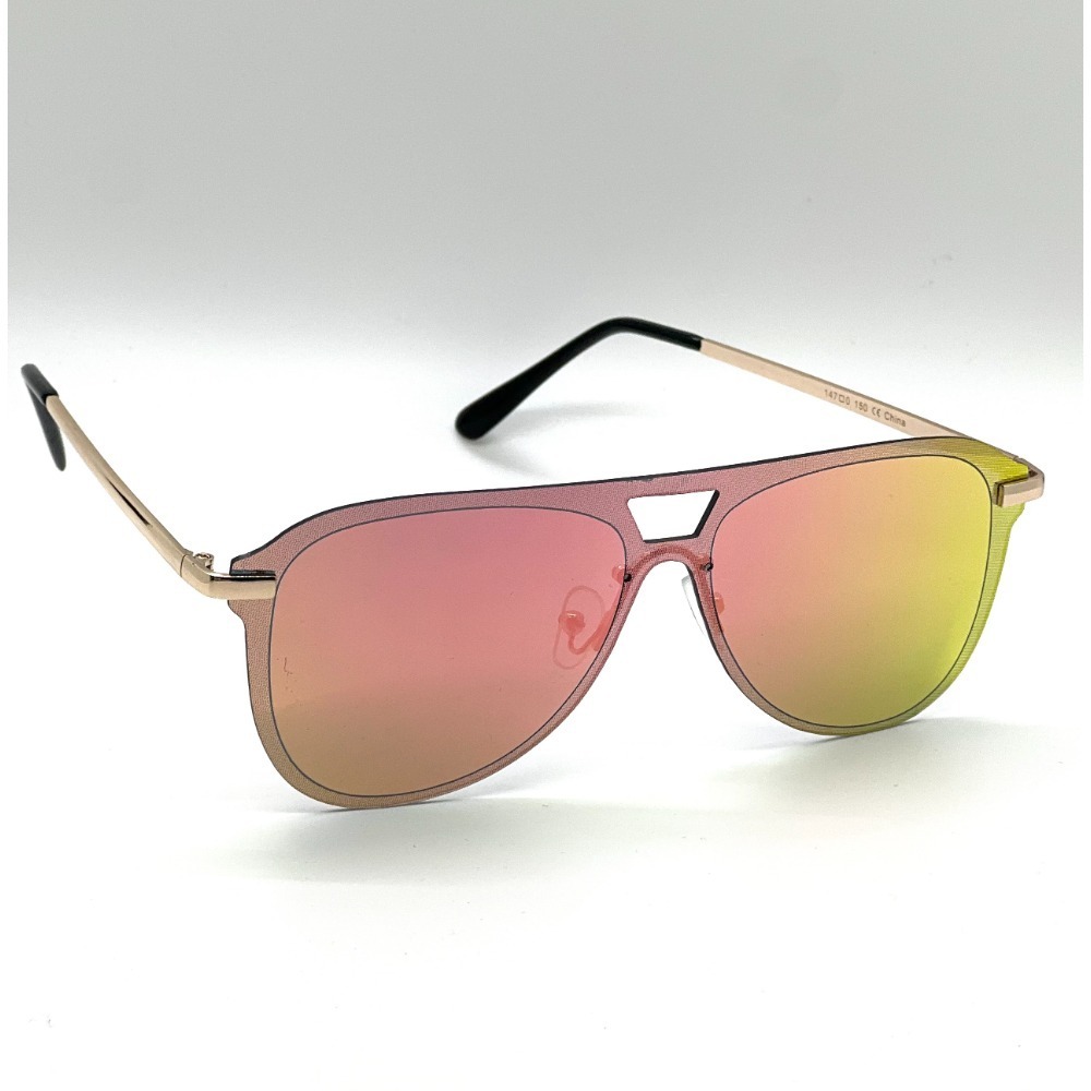 Sunglasses Pink Mirrored LensLight Weight Street Wear Women Men‎ Shades Lentes